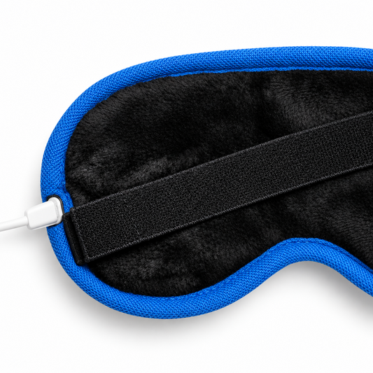 UNclogic Gen 2 Velvety Plush Eye Mask — flexible cord routing, left or right side, with inline controller