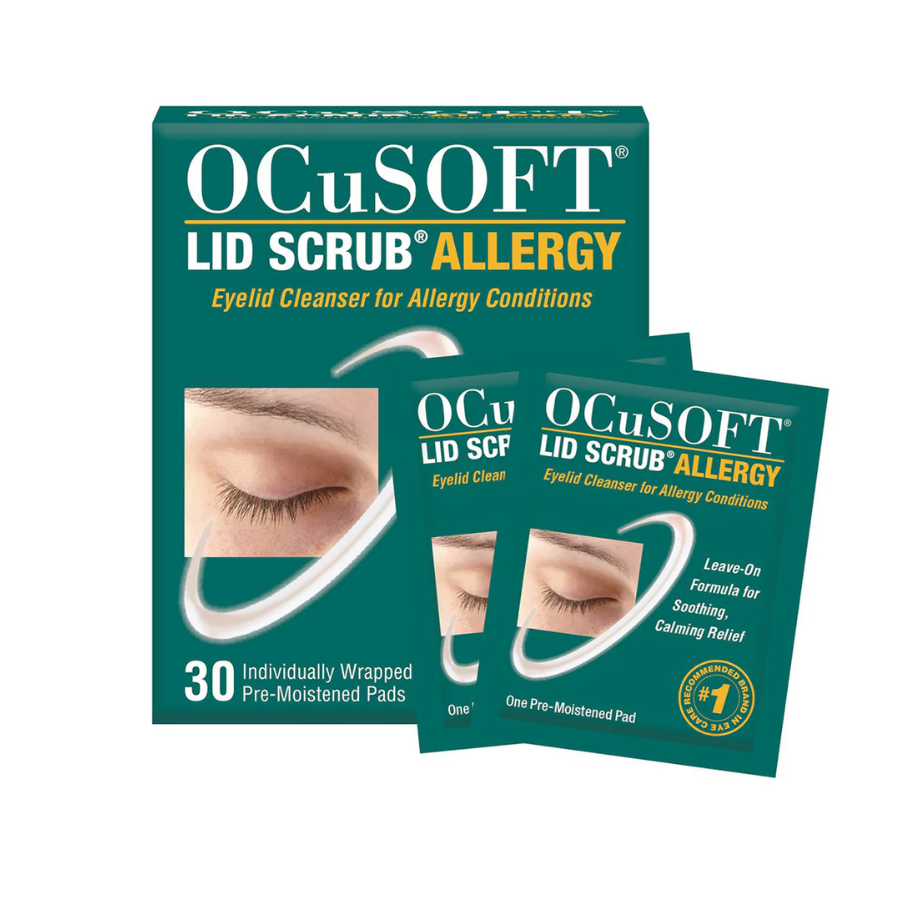Ocusoft Lid Scrub Allergy Eyelid Cleanser (30 Wipes)
