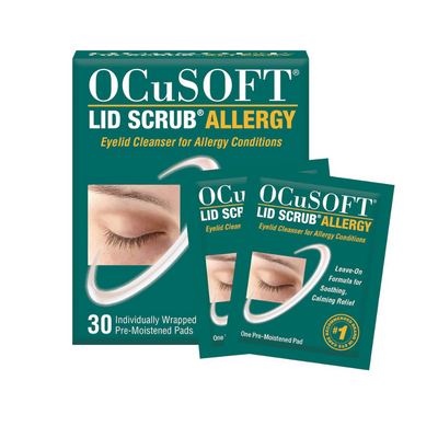 Ocusoft Lid Scrub Allergy Eyelid Cleanser (30 Wipes)