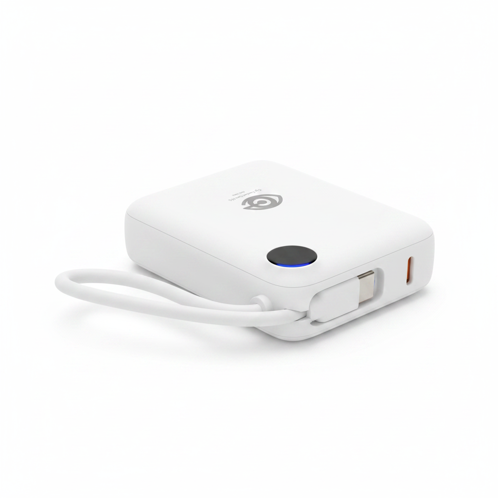 Power Bank with Built-in USB-C Cable