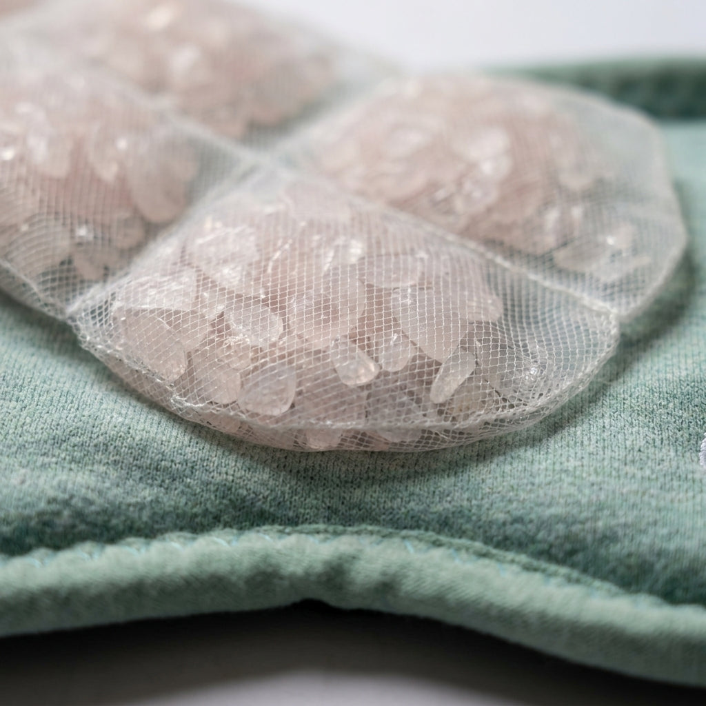UNCLOGIC Seaweed Eye Mask for Dry Eyes & MGD | Weighted Rose Quartz + FIR Heat Therapy